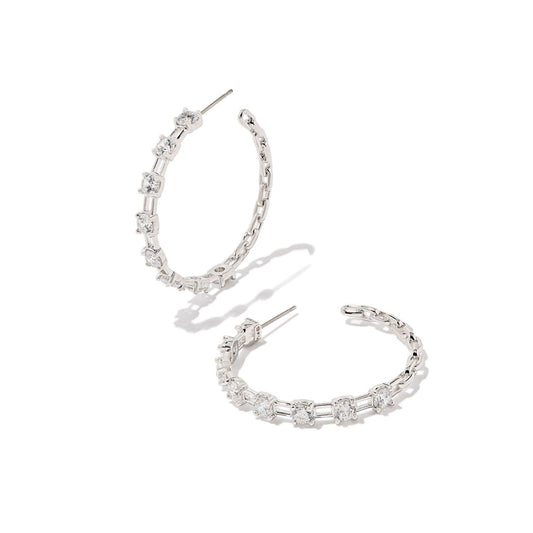 Kendra Scott Silver Lexi Hoop Earrings