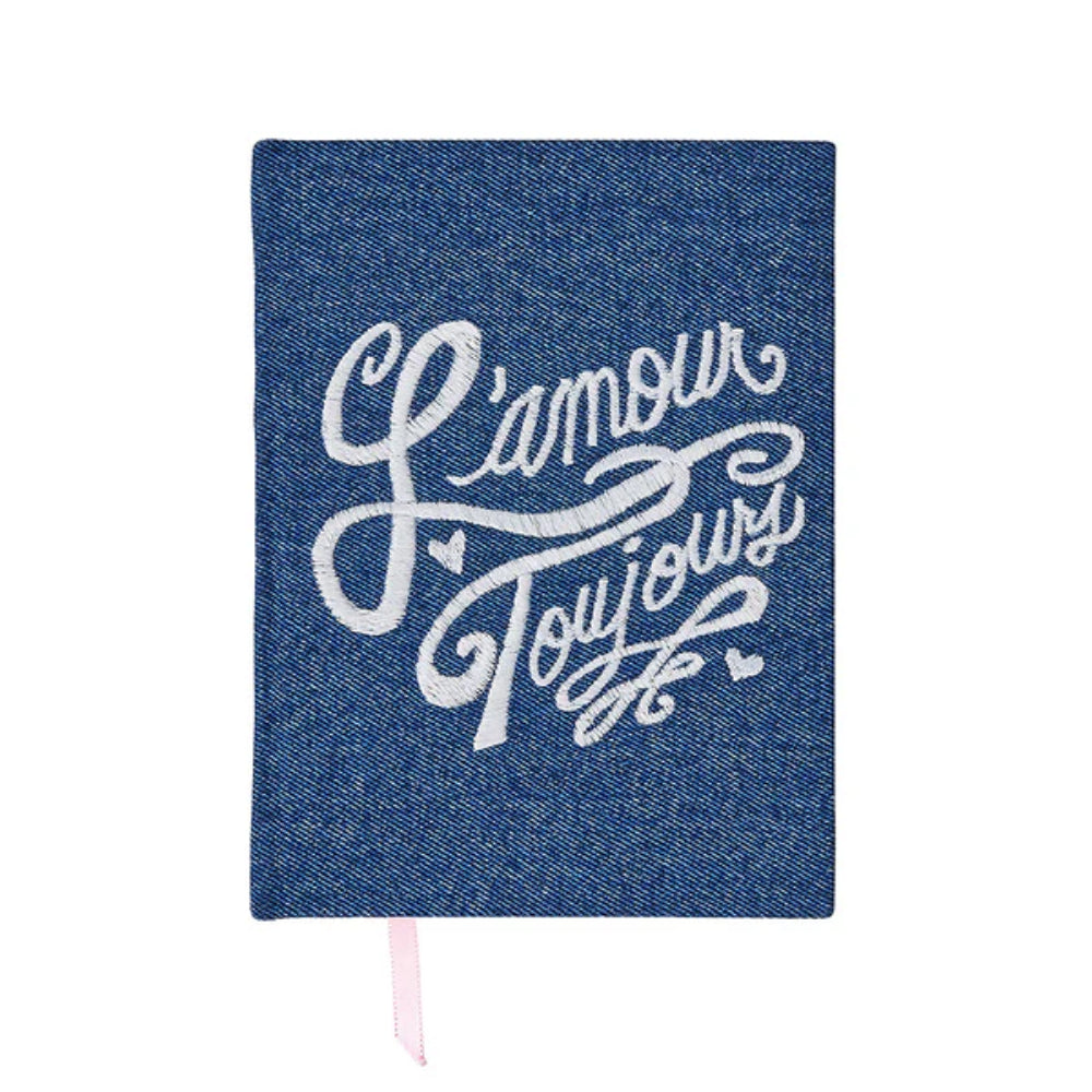 Juliska  L'Amour Toujours 6" x 8" Journal - Denim