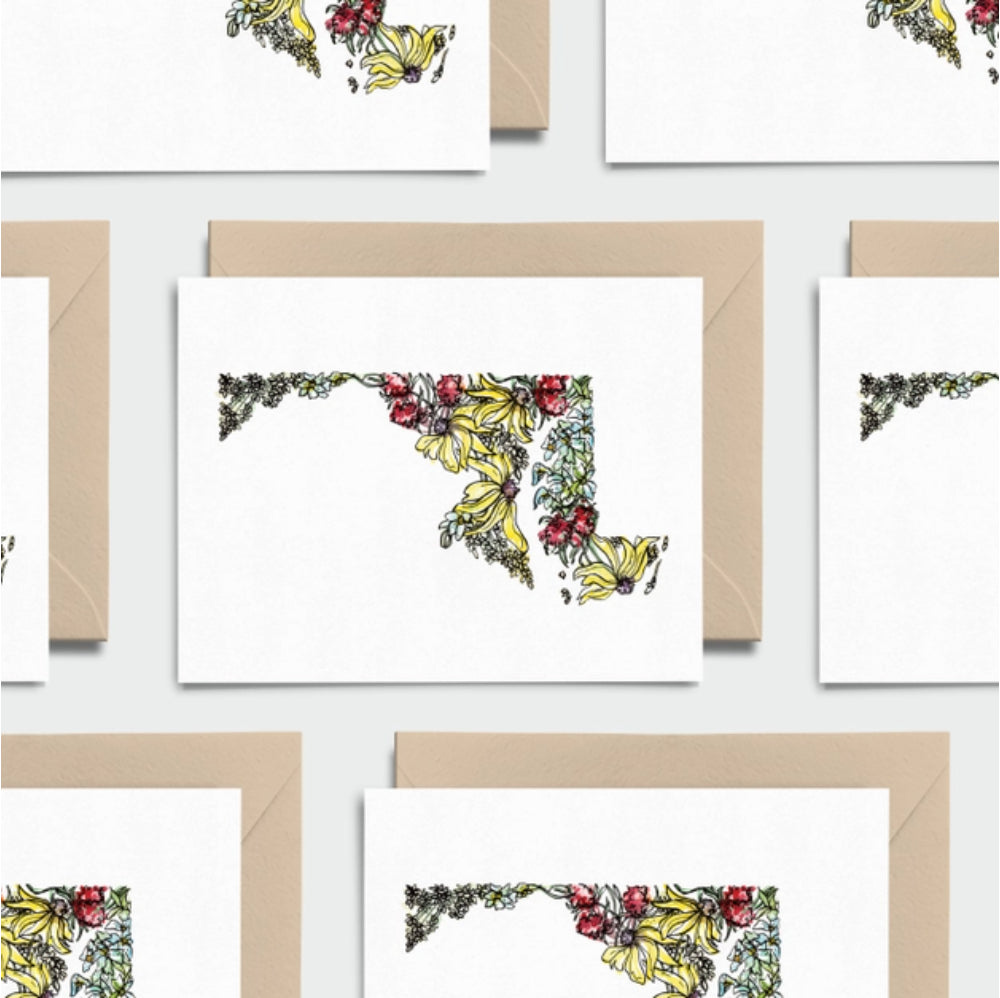 Amanda Klein Co. Maryland Note Card Stationery Set
