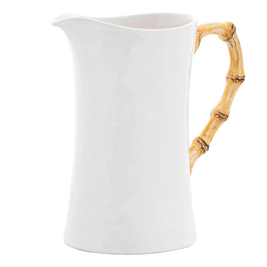 Juliska Bamboo Ceramic Large Pitcher