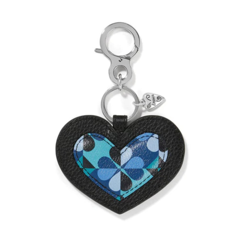 Brighton Fashionista Moody Blue Heart Handbag Fob