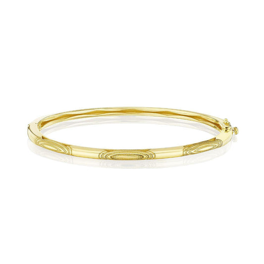 Tacori 18k Gold Crescent Eclipsle Bangle Bracelet