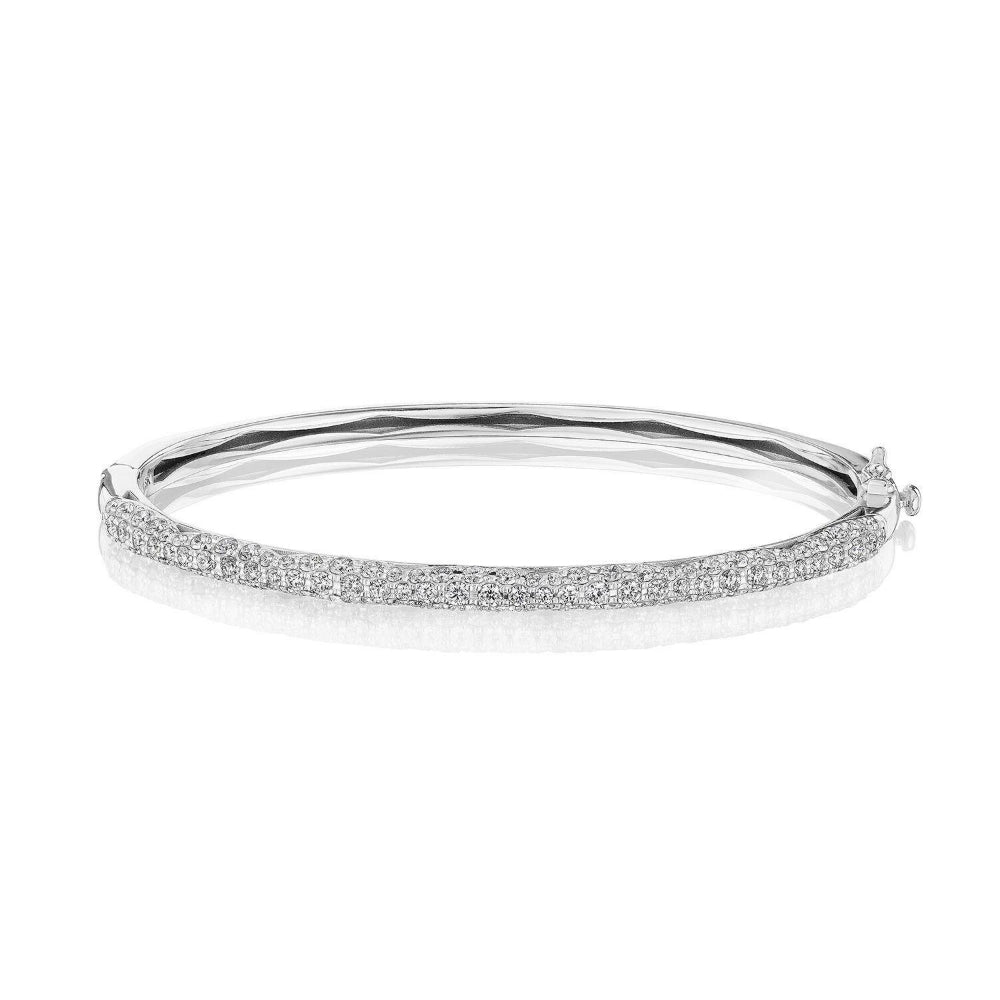 Tacori 18k Gold Crescent Eclipse High Polish Diamond Bangle