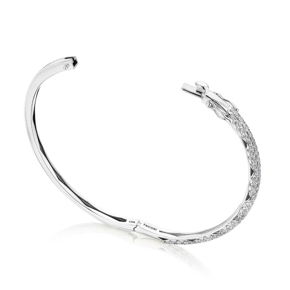 Tacori 18k Gold Crescent Eclipse High Polish Diamond Bangle