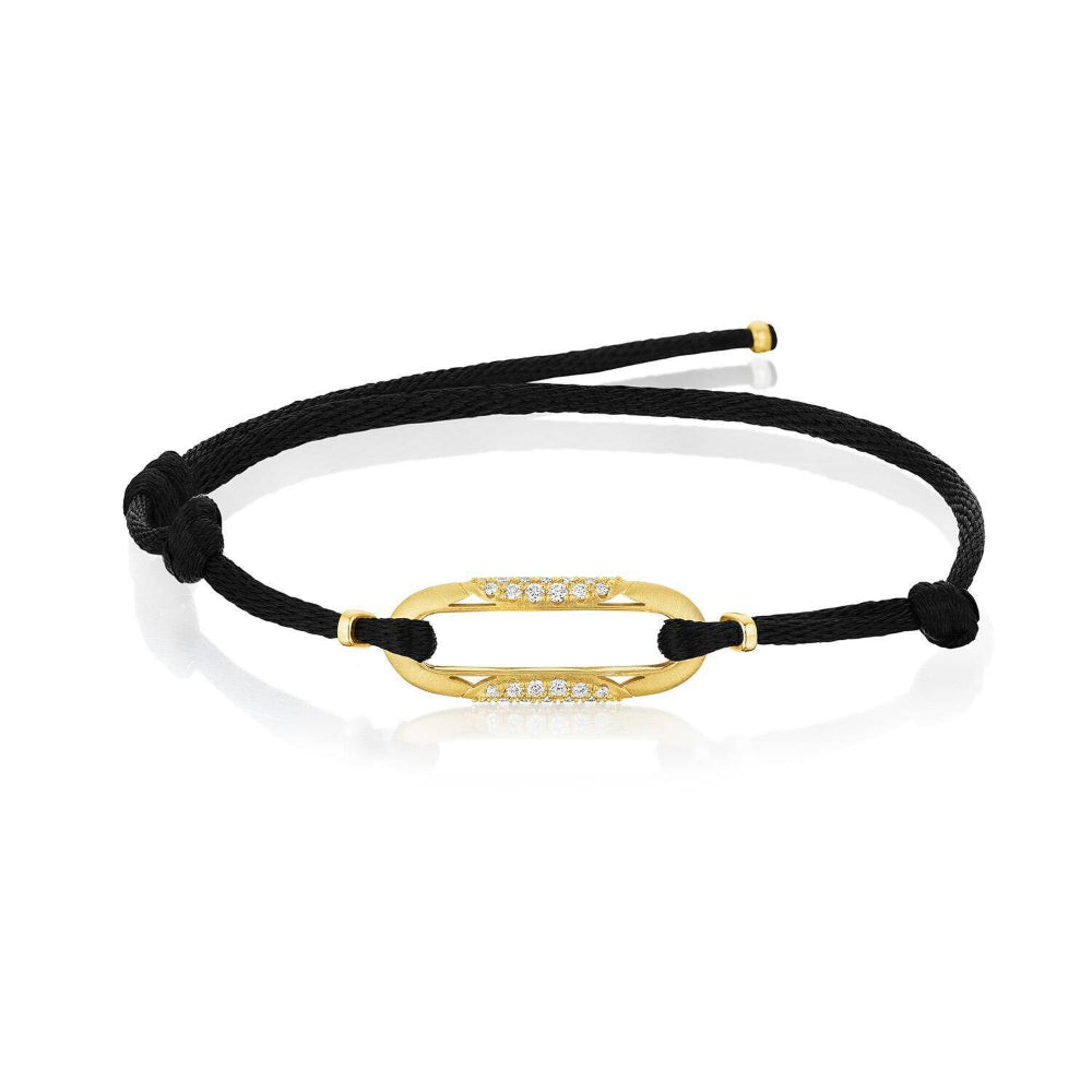 Tacori Crescent Eclipse Link Bracelet with Diamonds on Cord