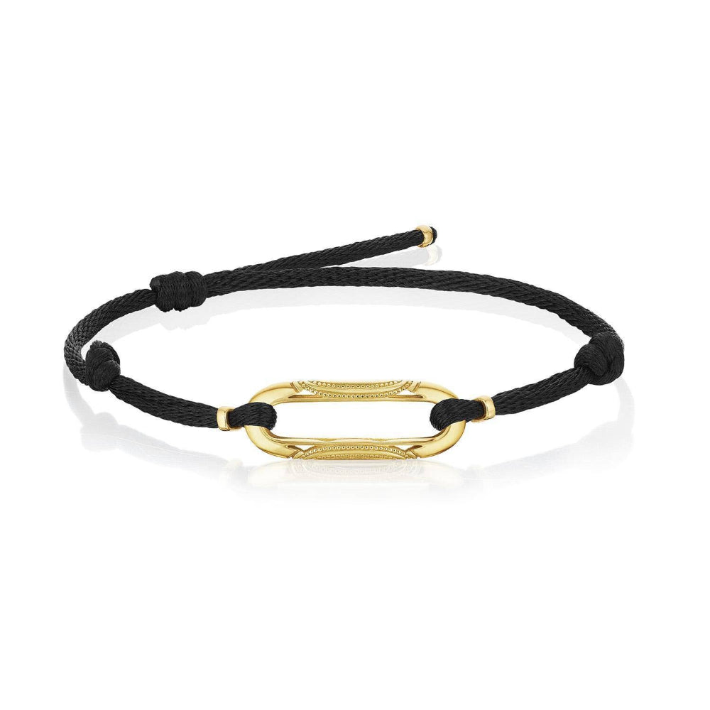 Tacori Crescent Eclipse 18k Link Bracelet on Cord