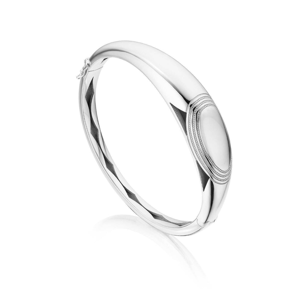 Tacori Crescent Eclipse Silver Domed Bangle