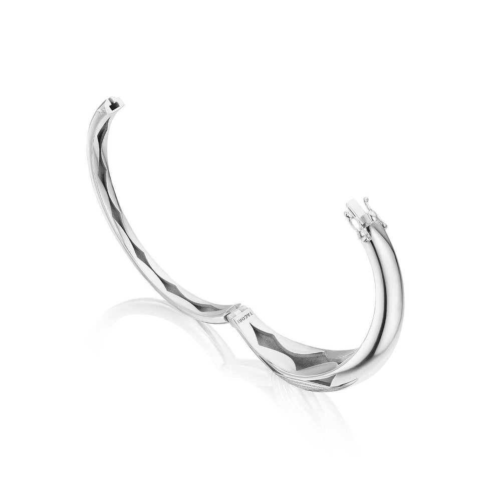 Tacori Crescent Eclipse Silver Domed Bangle