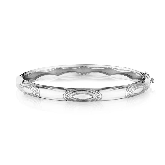 Tacori Crescent Eclipse Silver Bangle, 6.5mm