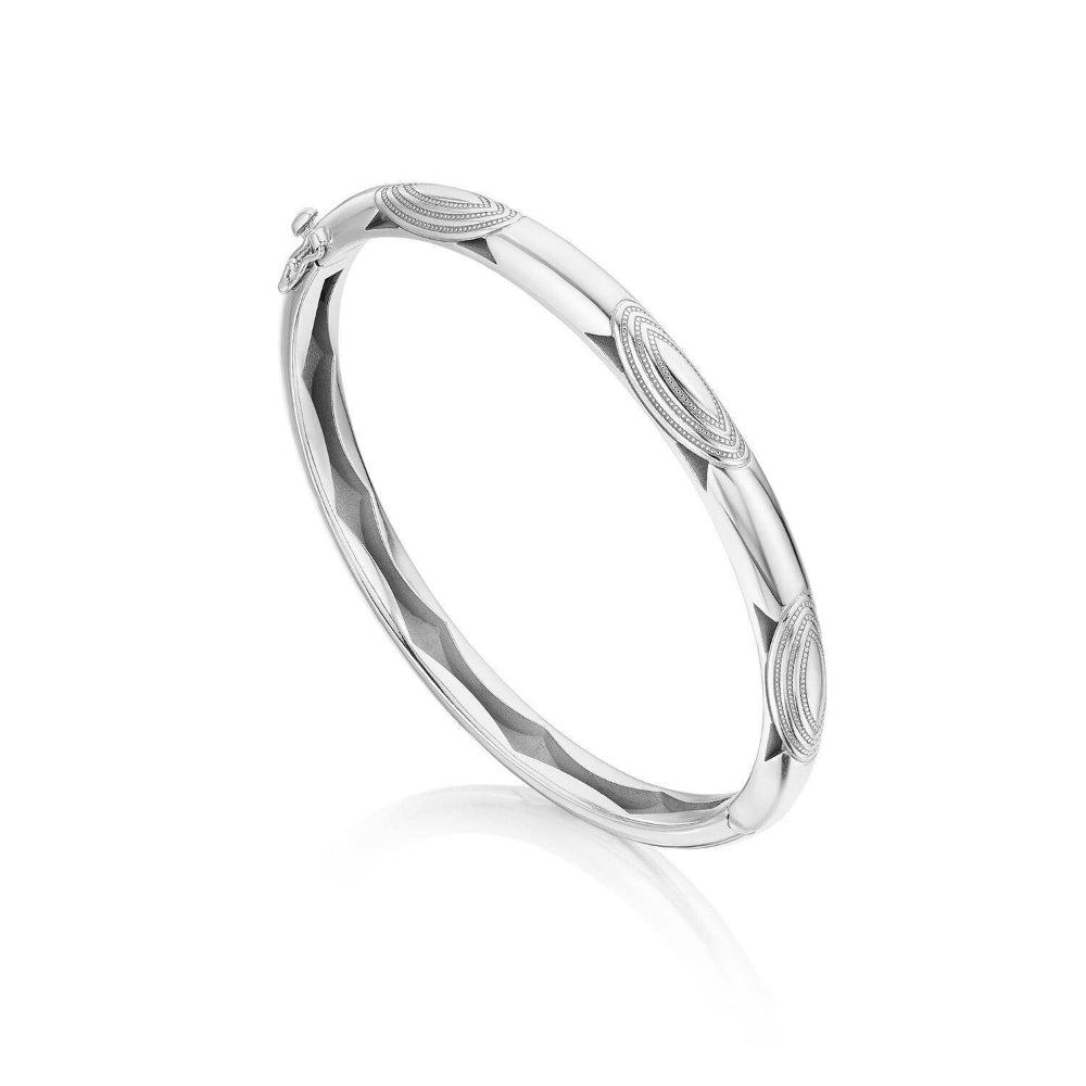 Tacori Crescent Eclipse Silver Bangle, 6.5mm
