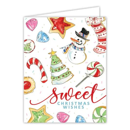 RosanneBeck Collections Sweet Christmas Wishes Holiday Cookies Greeting Card