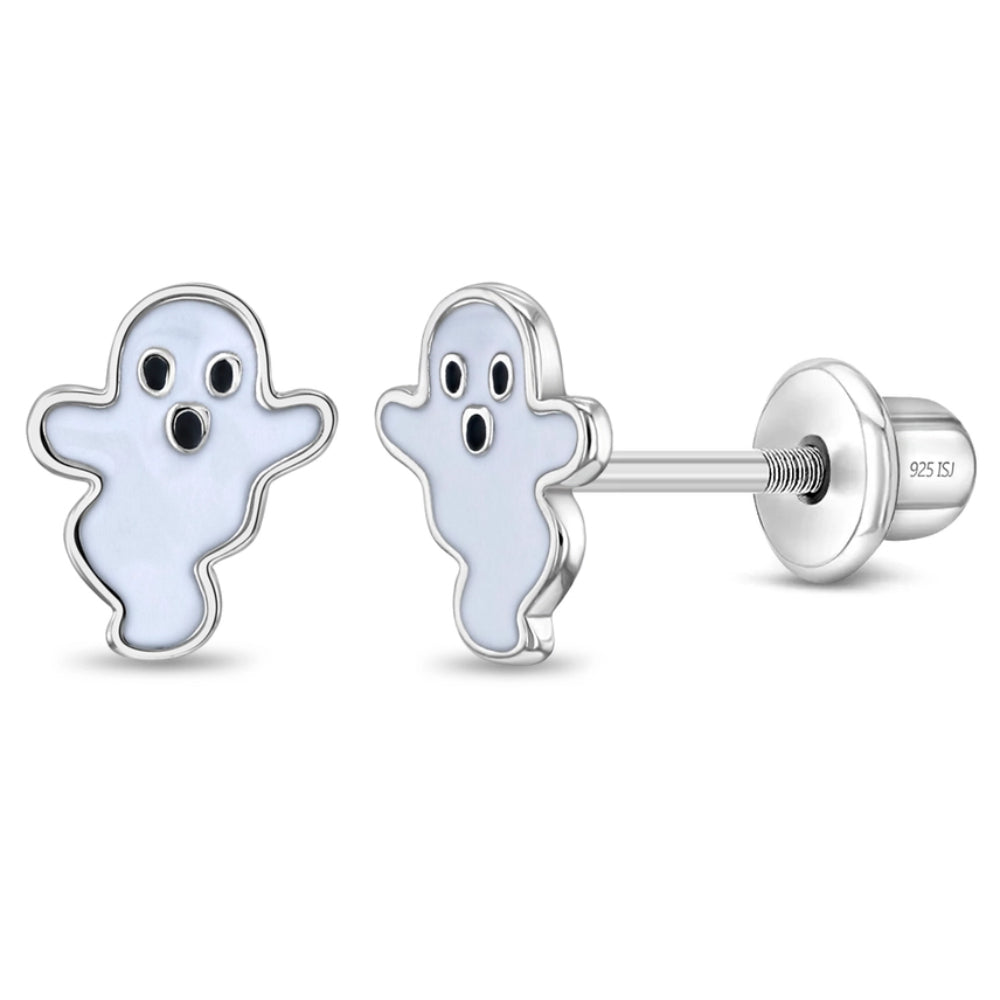 Children's Ghostly Enamel Earrings