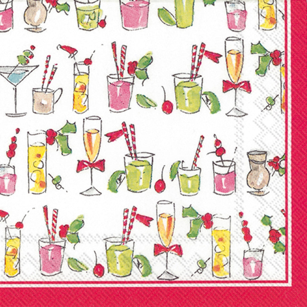 Fun Cocktails Christmas Cocktail Napkins - Pack of 20
