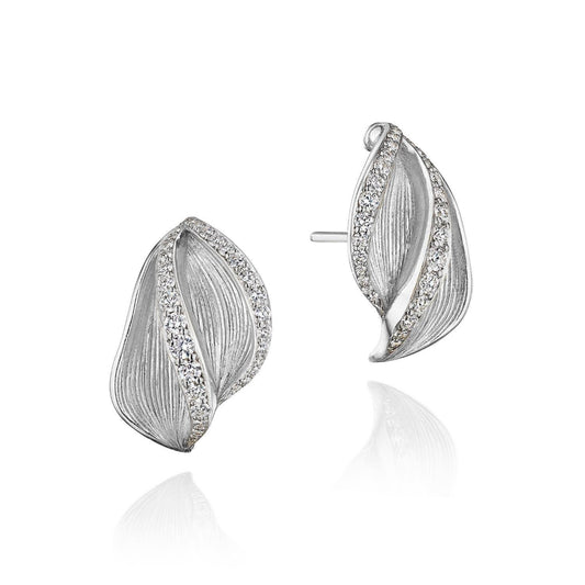 Tacori 18k Gold Dahlia Double Petal Diamond Earrings