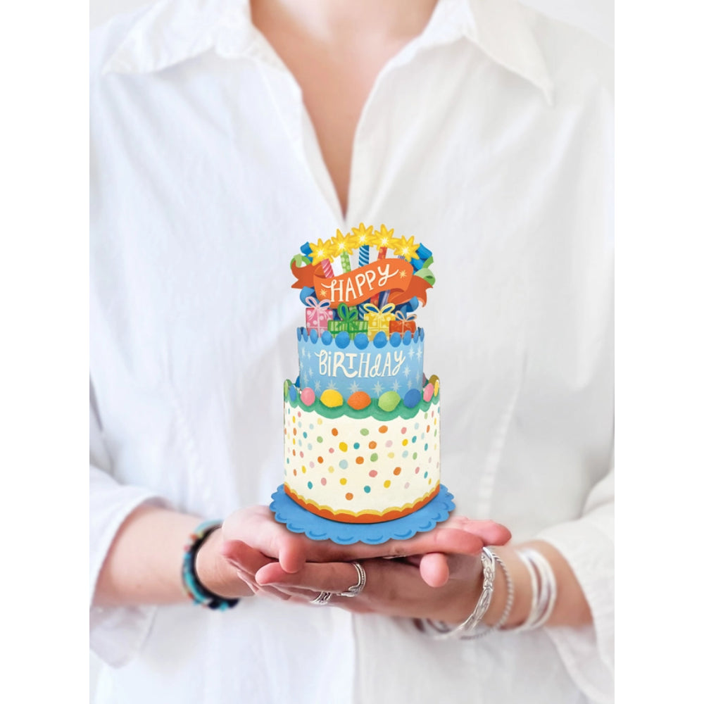Mini Confetti Birthday Cake Greeting Cards