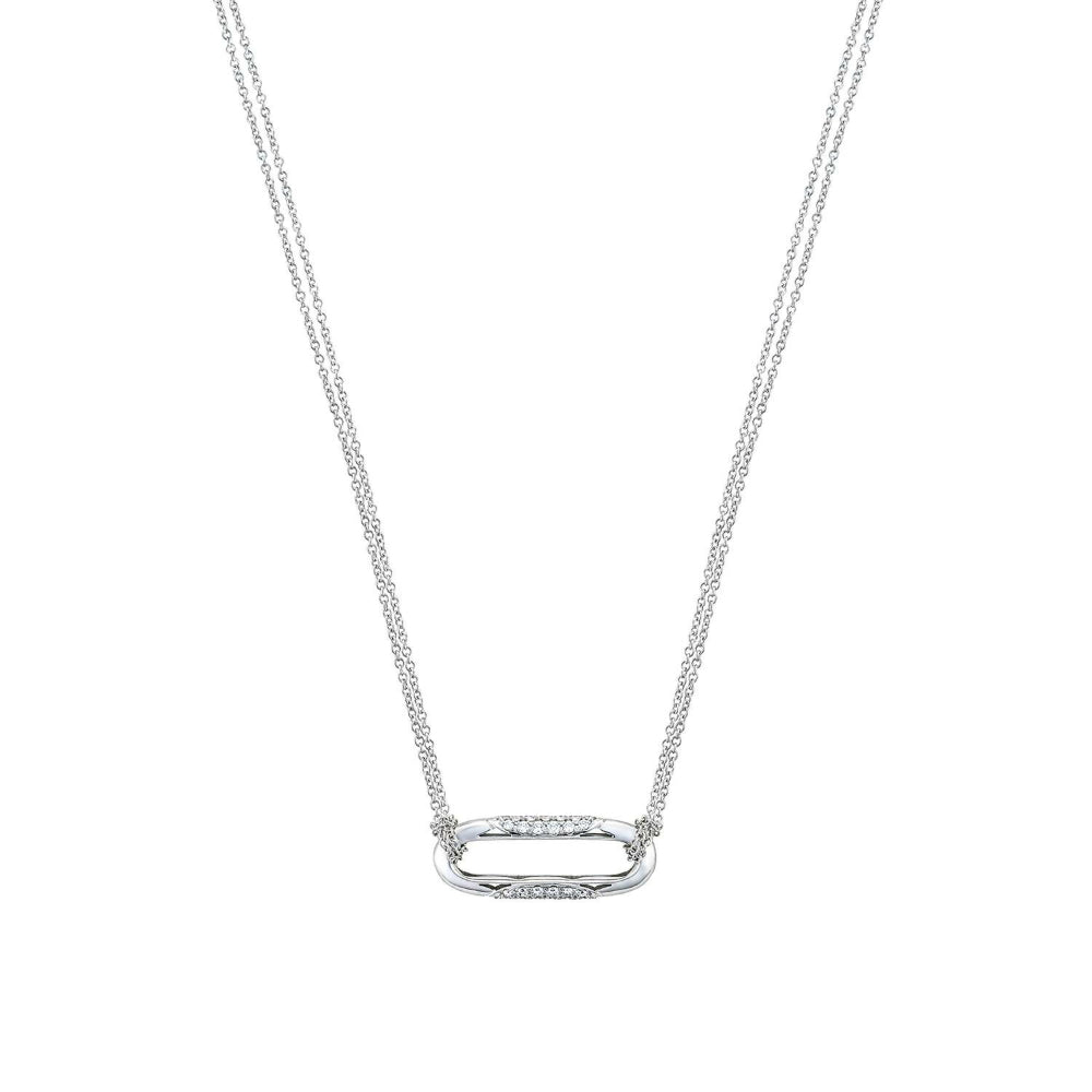 Tacori 18k Gold Crescent Eclipse High Polish Link Pendant