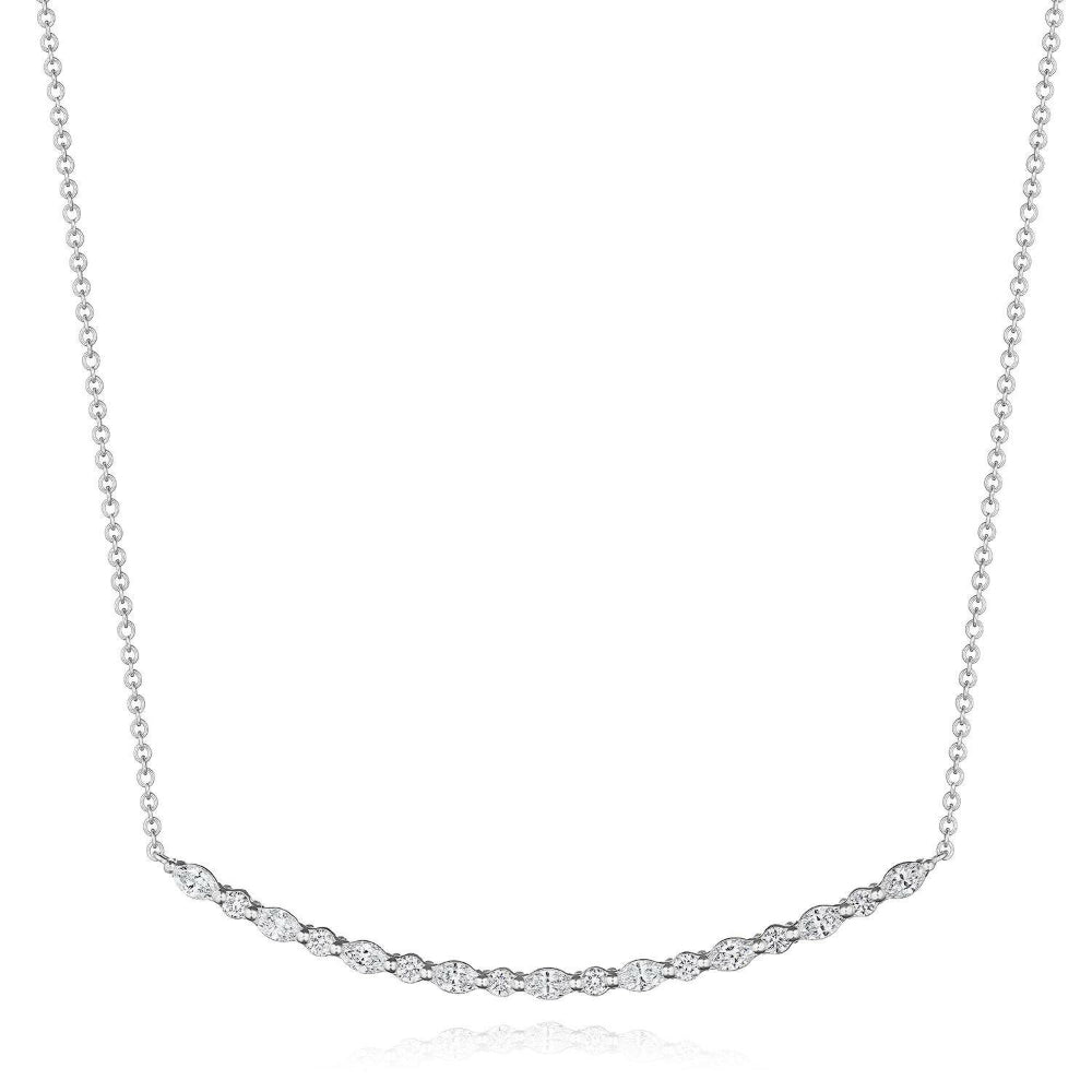 Tacori Stilla 18k Marquise and Round Diamond Necklace