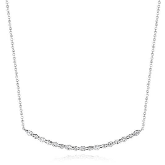 Tacori Stilla 18k Marquise and Round Diamond Necklace