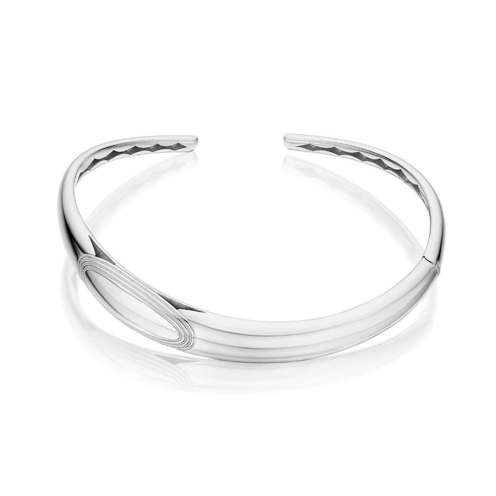 Tacori Crescent Eclipse Silver Domed Choker