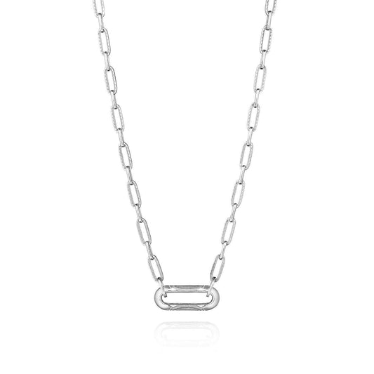 Tacori Crescent Eclipse Silver Large Link Pendant Necklace