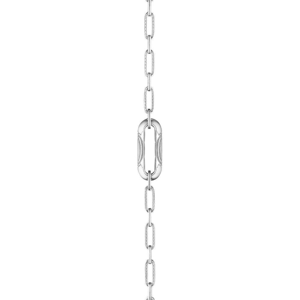 Tacori Crescent Eclipse Silver Large Link Pendant Necklace