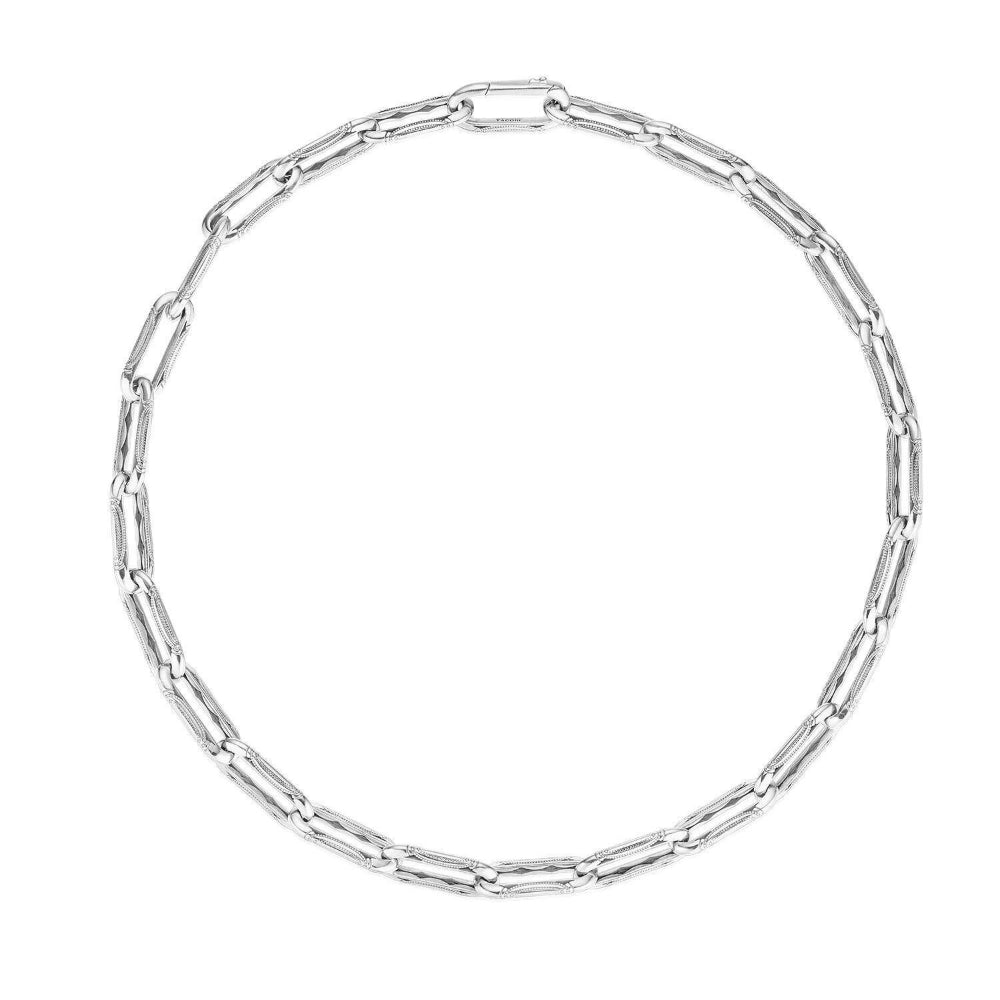 Tacori Crescent Eclipse Silver Large Link Necklace