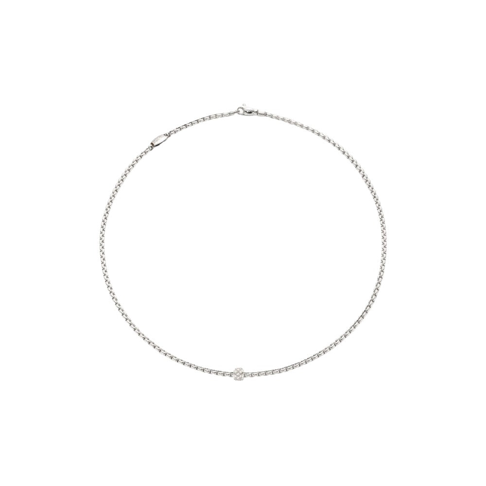 Fope 18k Gold Eka Necklace with Pavé Diamonds