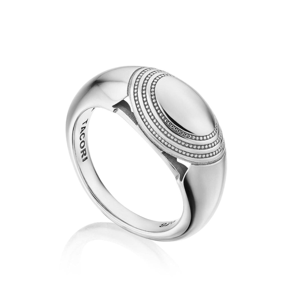 Tacori Crescent Eclipse Silver Domed Ring