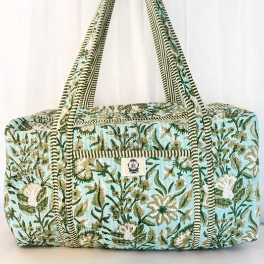 Heart of Grace Georgia Vine Large Quilted Duffel Bag