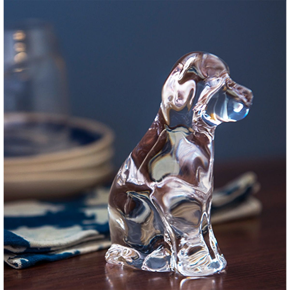 Simon Pearce Glass Dog