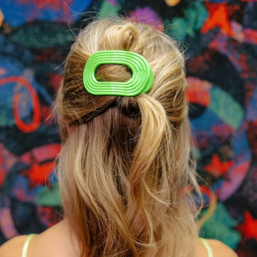 TELETIES Flat Round Hair Clip - Glow For It
