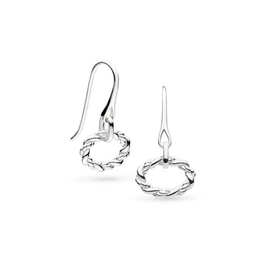 Kit Heath Marina Rope Twist Oval Drop Earrings