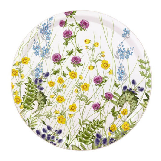Halcyon Days Highgrove Wildflower Birchwood Round Tray
