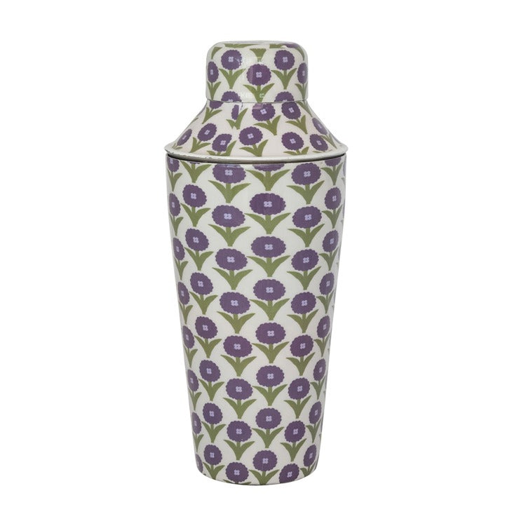 Hazel Mazel Enameled Metal Cocktail Shaker