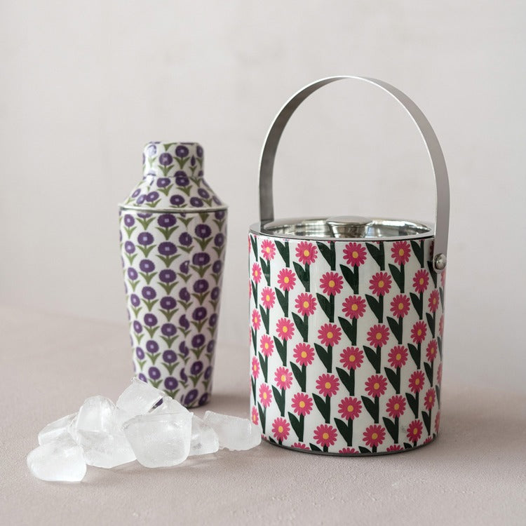 Hazel Mazel Enameled Metal Cocktail Shaker