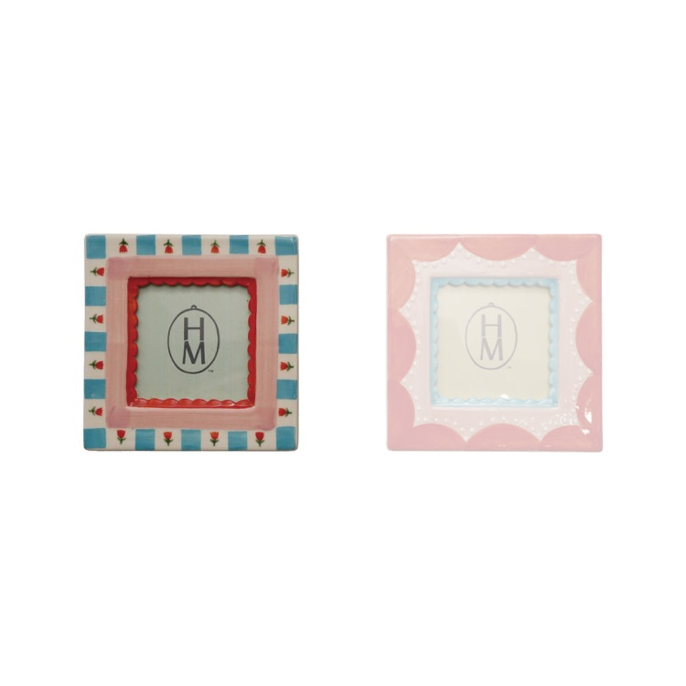 Hazel Mazel 3x3 Stoneware Photo Frame