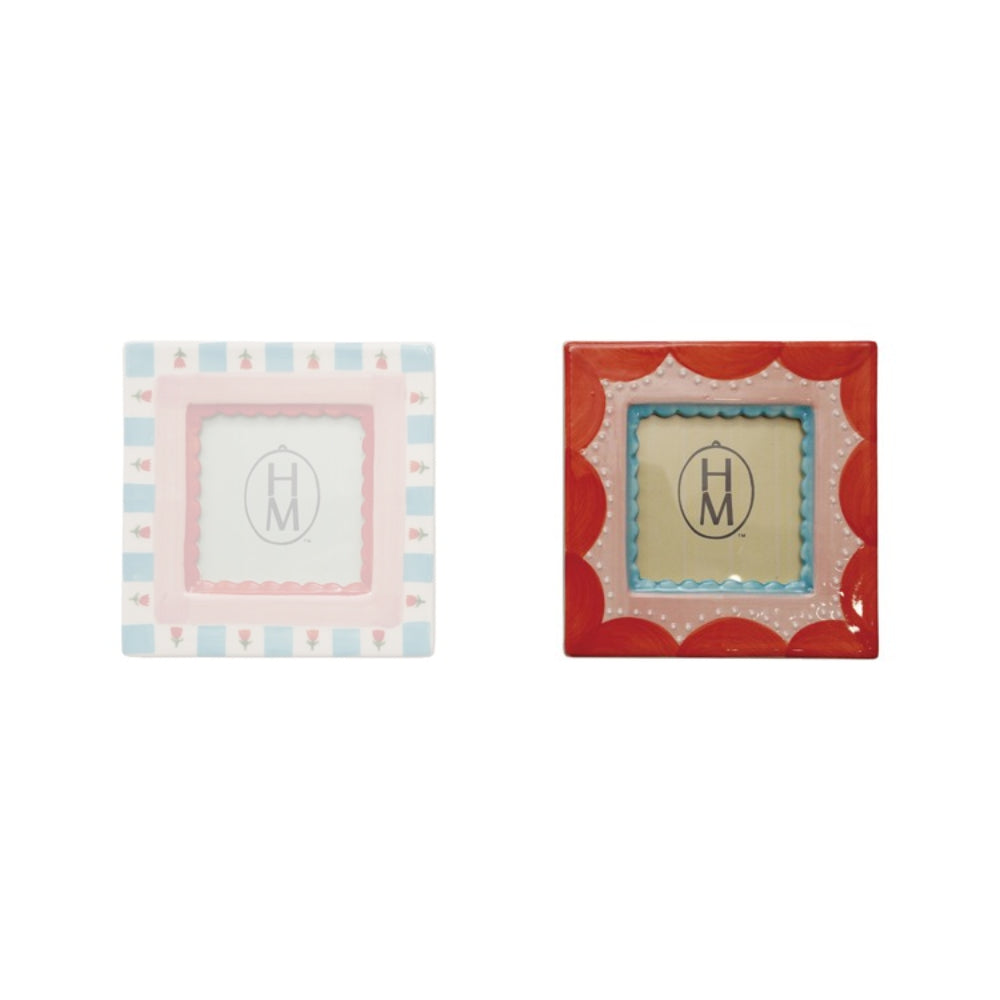 Hazel Mazel 3x3 Stoneware Photo Frame
