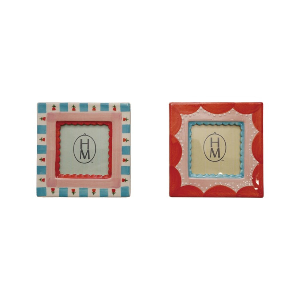 Hazel Mazel 3x3 Stoneware Photo Frame