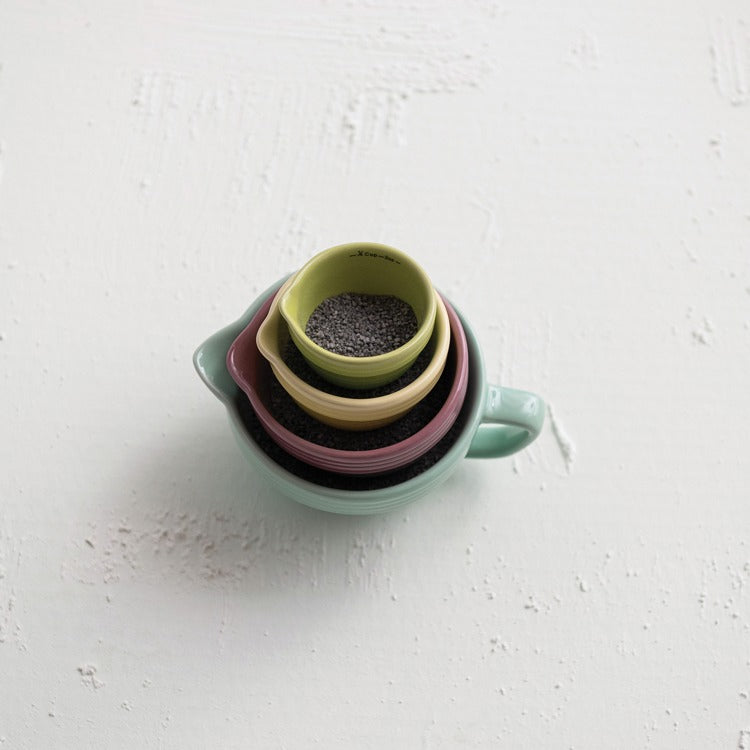 Hazel Mazel Stoneware Measuring Cups
