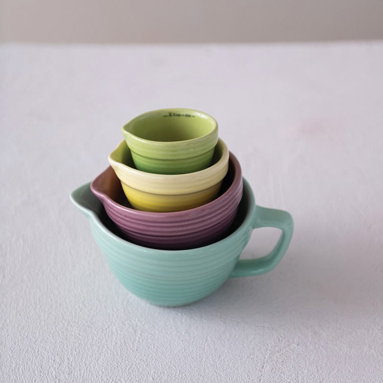 Hazel Mazel Stoneware Measuring Cups