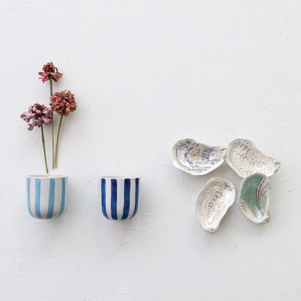 Hazel Mazel Hand-Painted Ceramic Oyster Shell