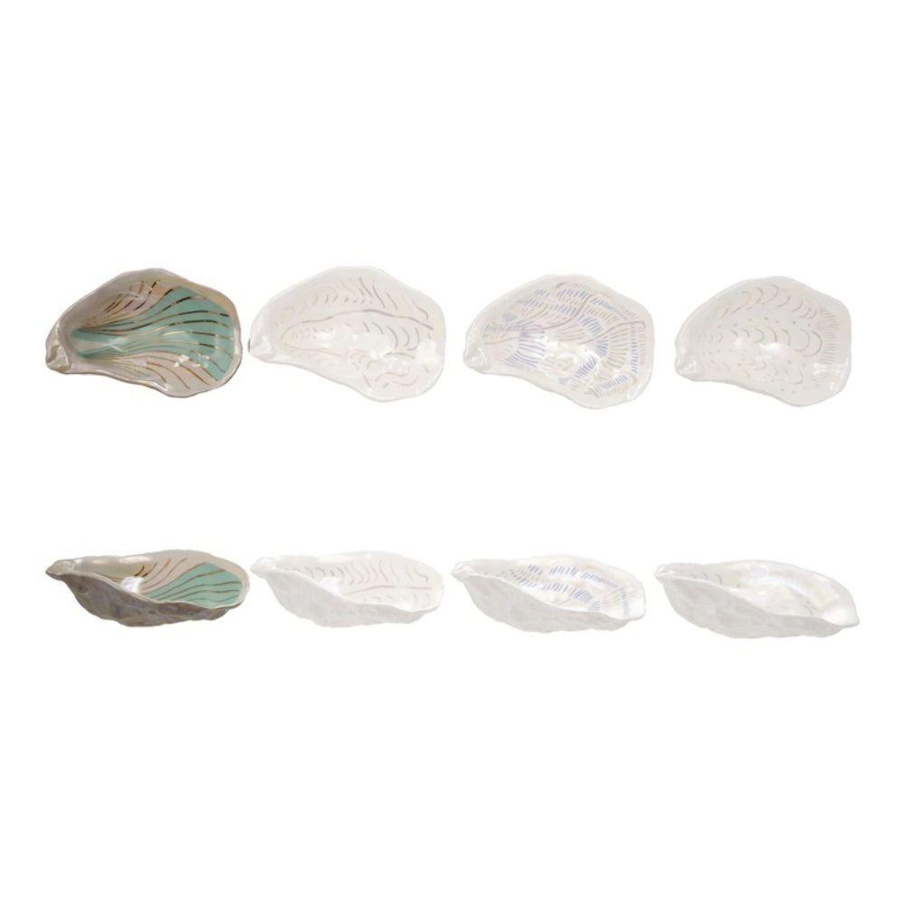 Hazel Mazel Hand-Painted Ceramic Oyster Shell