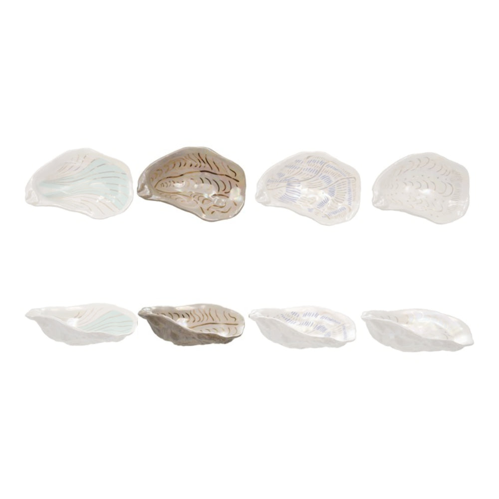 Hazel Mazel Hand-Painted Ceramic Oyster Shell