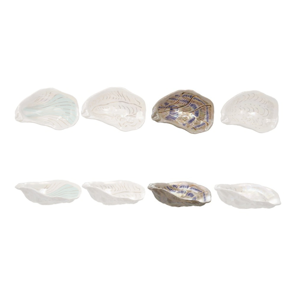 Hazel Mazel Hand-Painted Ceramic Oyster Shell