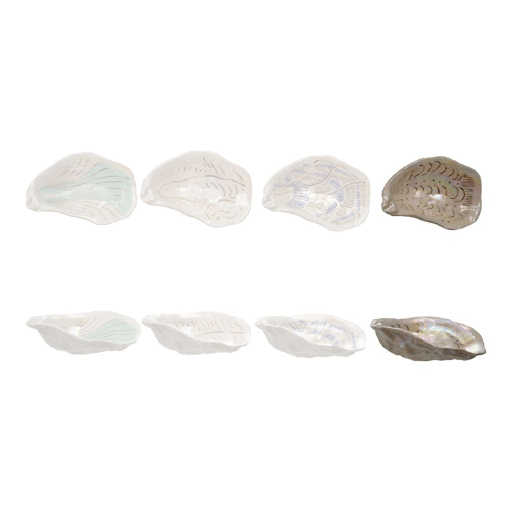 Hazel Mazel Hand-Painted Ceramic Oyster Shell