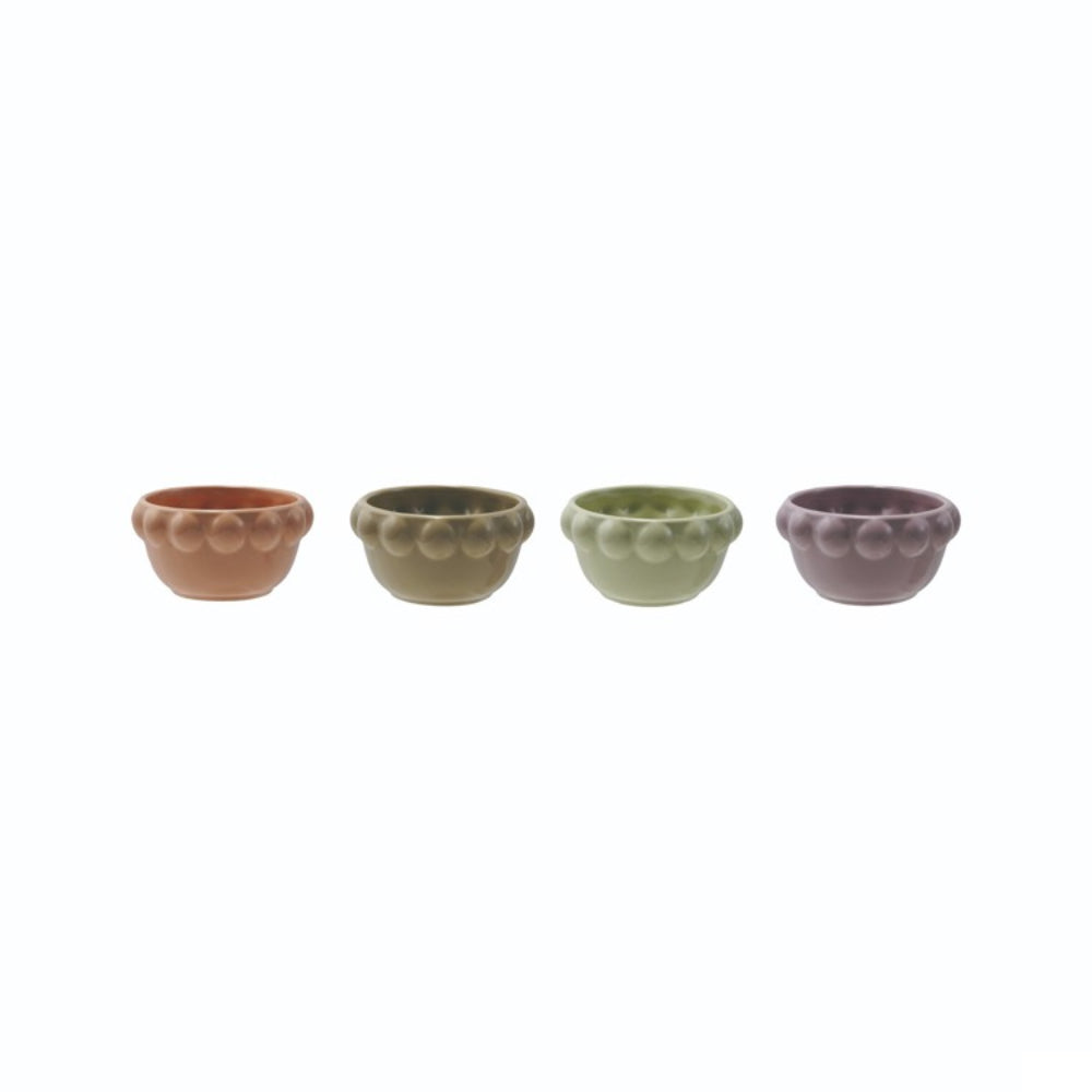Hazel Mazel Stoneware Bowl with Ball Rim