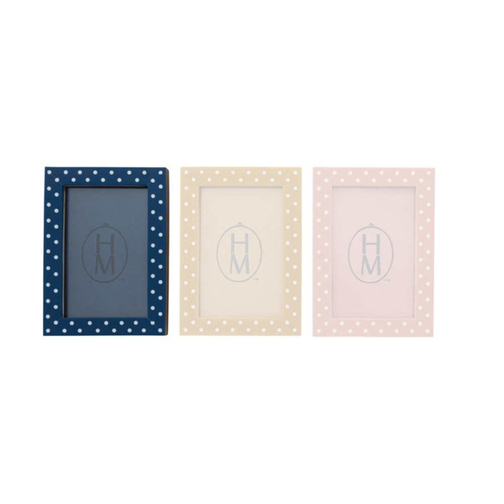 Hazel Mazel 4x6 Resin Polka Dot Photo Frame