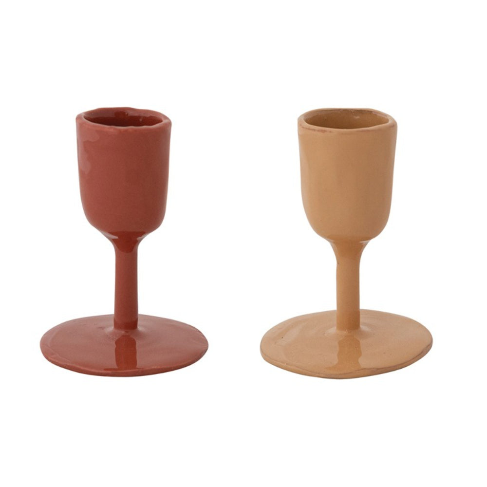 Hazel Mazel Enameled Cast Iron Taper Candle Holder