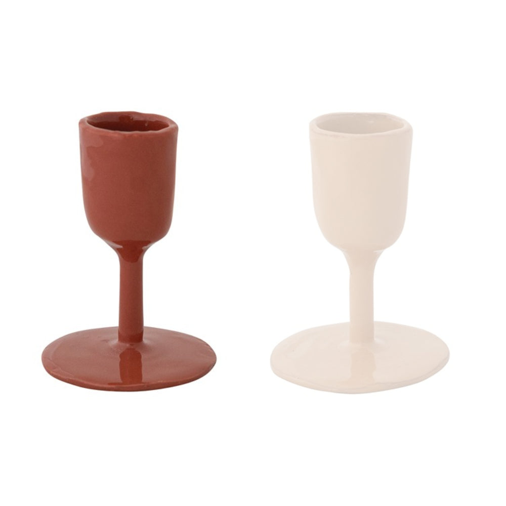 Hazel Mazel Enameled Cast Iron Taper Candle Holder