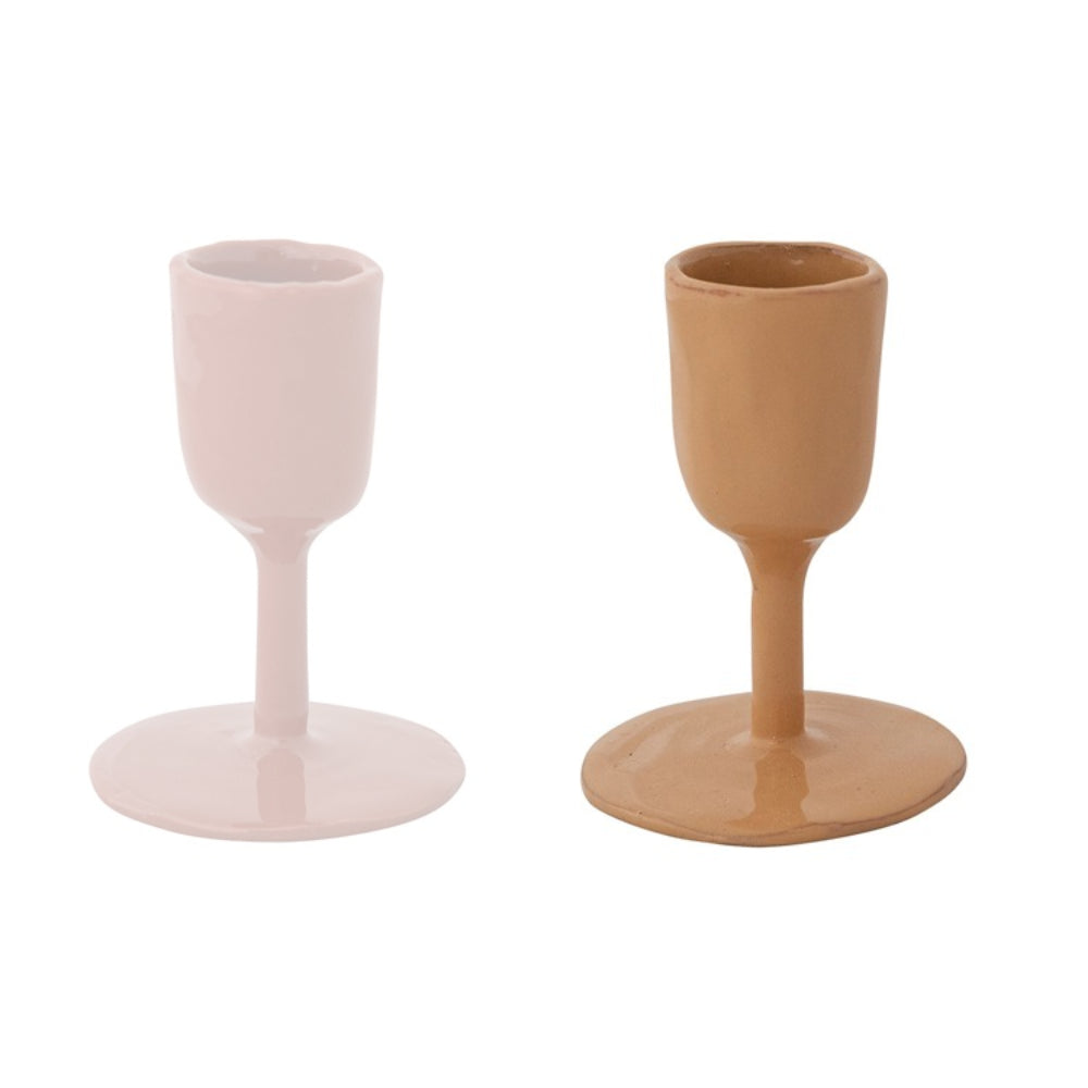Hazel Mazel Enameled Cast Iron Taper Candle Holder